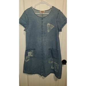 On the Rocks vintage jean dress denim Rock Candy